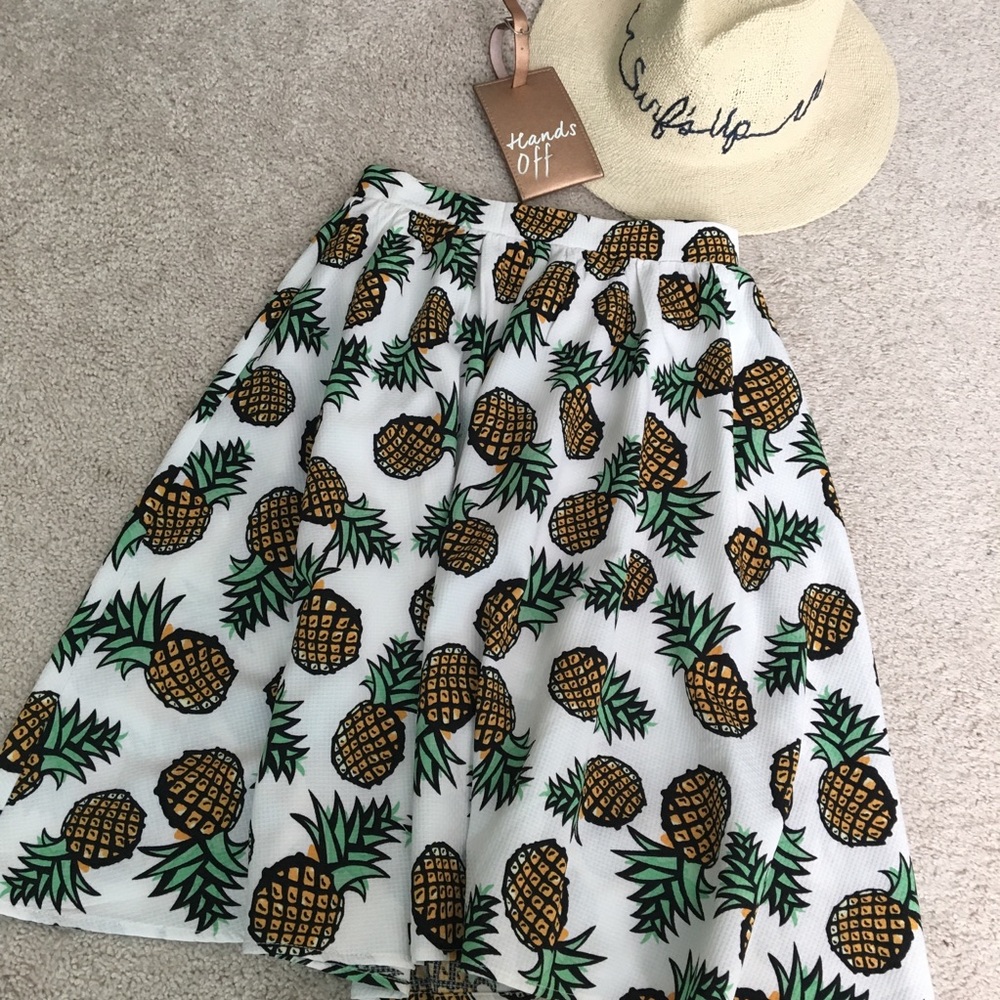 Piece Goods Pineapple Midi Skirt